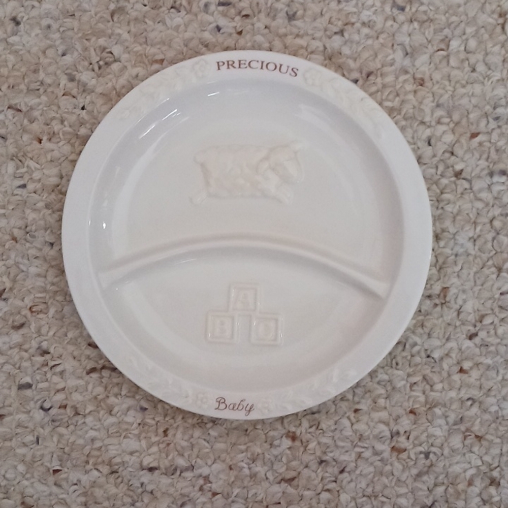 Russ Commemorative Divided Precious Baby Plate